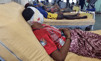 Some victims receiving treatment at the Tamale Teaching Hospital