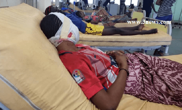 Some victims receiving treatment at the Tamale Teaching Hospital