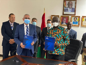 Ghana on Wednesday October 21, 2020 signed a MoU with EgyptAir