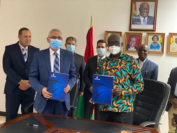 Ghana on Wednesday October 21, 2020 signed a MoU with EgyptAir