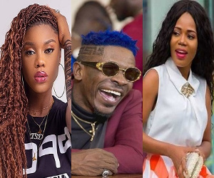 Ghanaian musicians Becca, Shatta Wale and Mzbel