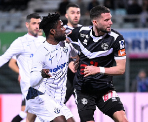 Ghana forward Daniel Afriyie Barnieh in action for FC Zurich