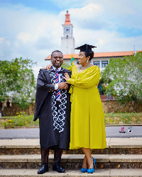 Abeiku Santana and wife