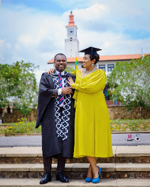 Abeiku Santana has credited his wife for his academic success