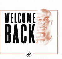 Andre Ayew has reunited with his brother at Swansea