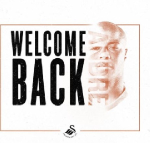 Andre Ayew has reunited with his brother at Swansea