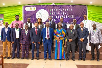 KNUST Vice-Chancellor, Professor Mrs. Rita Akosua Dickson in a group photo with other speakers