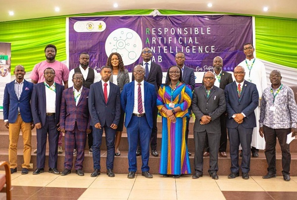 KNUST Vice-Chancellor, Professor Mrs. Rita Akosua Dickson in a group photo with other speakers