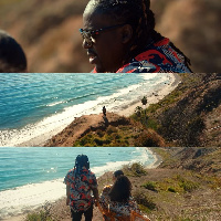 Some scenes from the music video