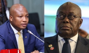 Samuel Okudzeto Ablakwa (left), Nana Addo Dankwa Akufo-Addo (right)