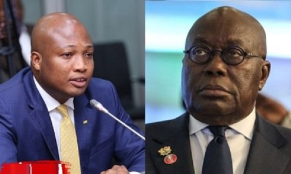 President Nana Adddo Dankwa Akufo-Addo (right) and Samuel Okudzeto Ablakwa