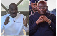 Kennedy Agyapong (left) and Mahamudu Bawumia (right)