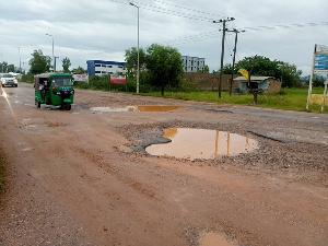 The defect has taken up almost the entire spot and further widening to other parts of the road