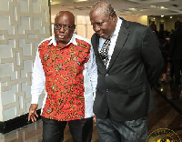 Former Special Prosecutor, Martin Amidu (right) with President Nana Addo Dankwa Akufo-A