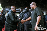 John Dramani Mahama and President Akufo-Addo | File photo