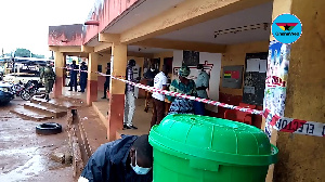 A scene at the Polling station