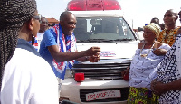 The ambulance was secured through the benevolence of the first vice-chairman of the NPP Japan branch