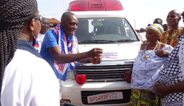 The ambulance was secured through the benevolence of the first vice-chairman of the NPP Japan branch