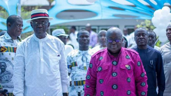 Former President John Agyekum Kufuor with President Akufo-Addo