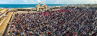 The Independence Square was filled to capacity on Good Friday