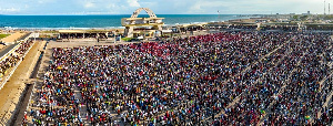 The Independence Square was filled to capacity on Good Friday