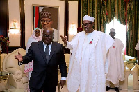 President Akufo-Addo and the President of the Federal Republic of Nigeria, Muhammadu Buhari