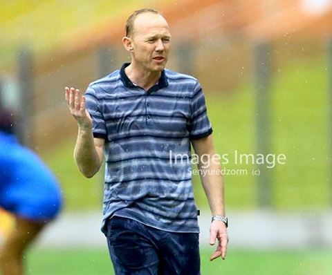 Hearts of Oak coach Frank Nuttall