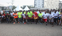 The annual 5km run started around 6:30 am