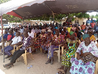 Individuals at the launch of Ada Songor Lagoon Association