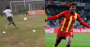 Video Of Asamoah Gyan Training Pops Up After Ghana Qualified For World Cup