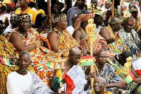 Some chiefs at past celebration of Akwambo festival