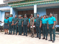 Some immigration officers in a group photograph