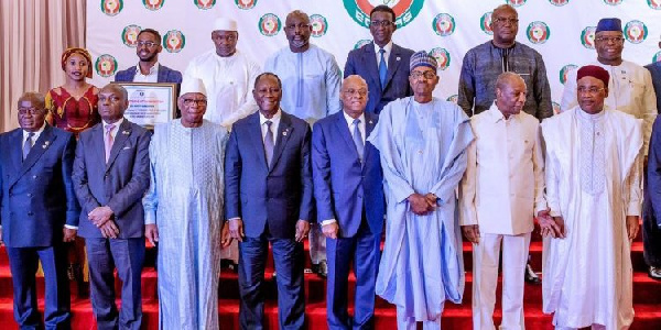 ECOWAS leaders in a group photo after a 2019 summit in Accra | File photo