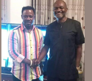 Nigel Gaisie with Kennedy Agyapong