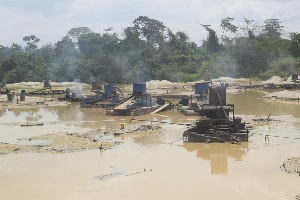 Equipment seized at the concession after the arrest by Operation Vanguard