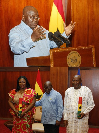 President Akufo-Addo with the Regional Ministers