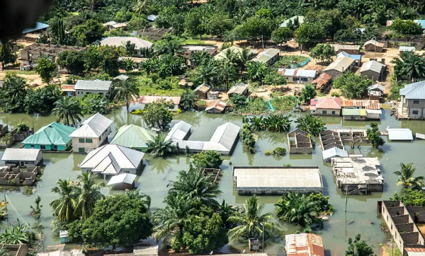 Aerial view of submerged communities | File photo