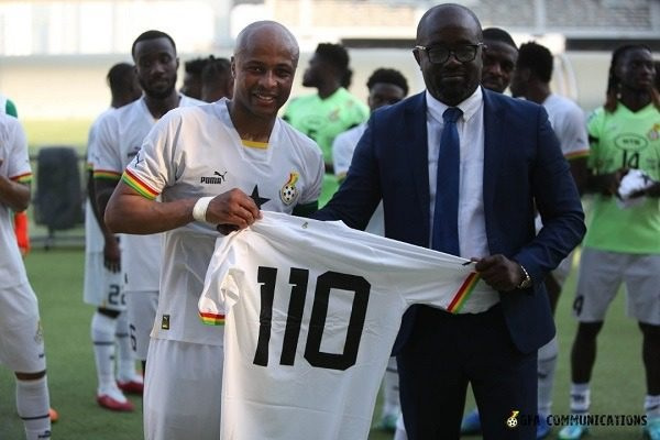 Andre Dede Ayew (left) and Kurt Okraku (right)