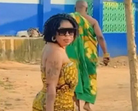 Afia Schwarzenegger explains why she was at Nogokpo shrine