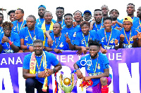 Hearts of Oak team photo after league triumph