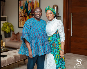 Dr. Mahamudu Bawumia and his wife, Samira Bawumia