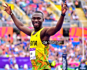 Ghanaian track star Benjamin Azamati