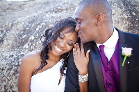 A groom with his bride