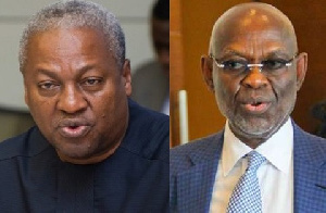 Former President John Mahama and Kwesi Botchwey