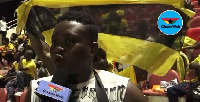 A fan speaks to GhanaWeb TV after the game