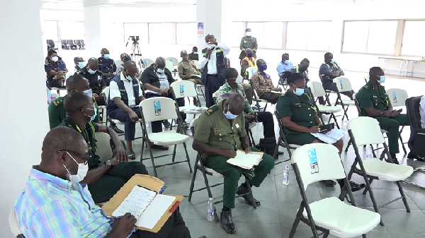 Representatives of Ghana Immigration Service, Port Health, GPHA among others, during forum