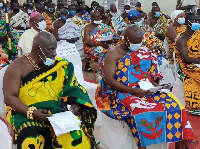 Cross-section of members of the Ahafo Regional House of Chiefs