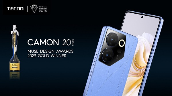 MUSE Design Awards 2023 Gold Winner TECNO CAMON 20 Series