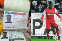 Copy of the retrieved passport and Atsu the last time he played