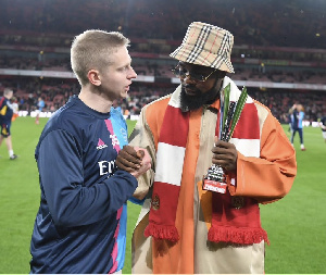 Ukrainian Intentional, Oleksandr Zinchenko And Nigerian Singer, Patoranking 